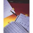 Page marker din plastic Post-it "Hand+Pen" (680-31), in dispenser, 25 x 43 mm, 50 file, galben