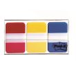Page marker din plastic Post-it Strong (686-RYB), 38 x 25 mm, grosime 140 microni, set 3 x 22 file, culori intense