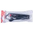 Prelungitor OFFICE Products cu intrerupator, 5 prize si cablu de 1.5 m, cu pamantare, negru
