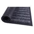 Pres intrare Q-CONNECT, 60 x 40 cm, covoras model in dungi, baza din PVC, negru