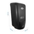Dozator manual Limpio, pentru sapun/dezinfectant, ABS plastic, 114 x 104 x 249 mm, 1 Litru, negru