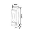 Dozator manual Limpio, pentru sapun lichid/dezinfectant, ABS plastic, 213 X 63 X 83 mm, 360 ml