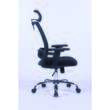 Scaun de birou OFFICE Products "Mikonos", ergonomic, mesh + textil, negru