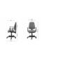 Scaun de birou OFFICE Products "Paros", ergonomic, plastic + textil, negru