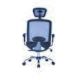 Scaun de birou OFFICE Products "Samos", ergonomic, mesh + textil, negru