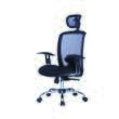 Scaun de birou OFFICE Products "Samos", ergonomic, mesh + textil, negru