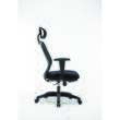 Scaun de birou OFFICE Products "Zakynthos", ergonomic, plastic + textil, negru