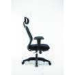 Scaun de birou OFFICE Products "Zakynthos", ergonomic, plastic + textil, negru