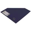 Suport vertical Q-CONNECT plastifiat PVC, pliabil, cotor 76 mm, cu inel, albastru inchis