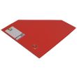 Suport vertical Q-CONNECT plastifiat PVC, pliabil, cotor 76 mm, cu inel, rosu