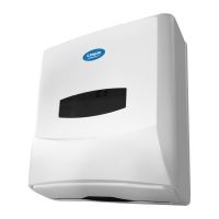 Dispenser Limpio pt prosoape pliate ZZ, V-fold, 300 x 250 x 140 mm, capacitate 500 buc, ABS plastic, alb