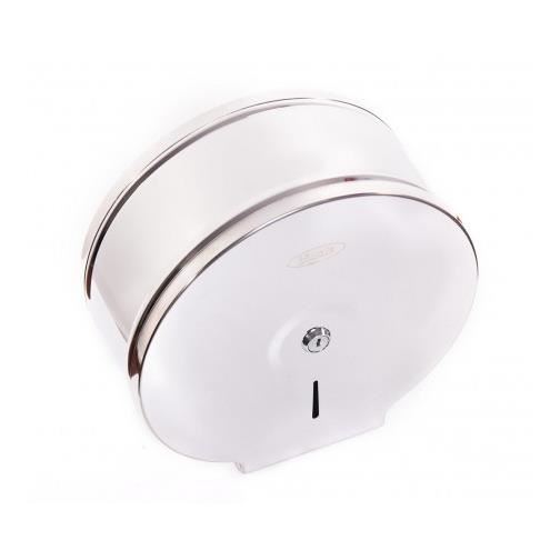 Dispenser Limpio pt hartie igienica mini jumbo, diametru 250 mm, interior 115 mm, inox lucios