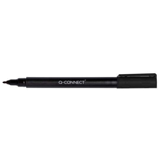 Marker permanent Q-CONNECT, tip F, scriere de 0.6 mm, negru