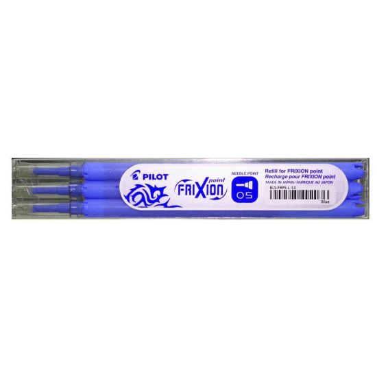 Rezerva roller PILOT Frixion 0.7 mm, 3 buc/set, albastru