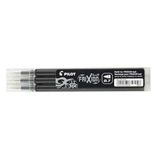 Rezerva roller PILOT Frixion 0.7 mm, 3 buc/set, negru