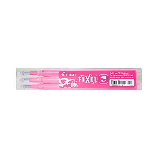 Rezerva roller PILOT Frixion 0.7 mm, 3 buc/set, roz