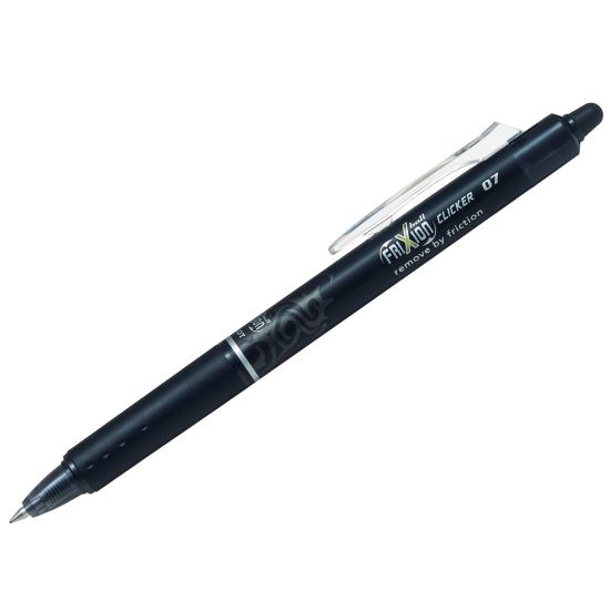 Roller cu mecanism Clicker PILOT Frixion 0.7 mm, negru