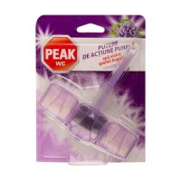 Odorizant toaleta PEAK WC Putere de actiune, 45 gr, Purple Lavender (apa violet)