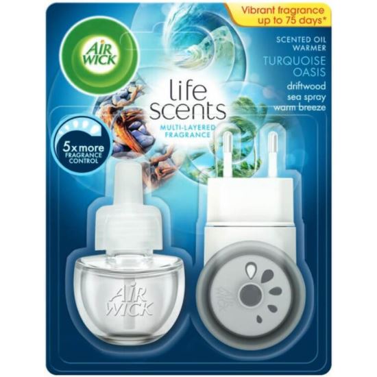 Odorizant camera Airwick aparat electric +  rezerva sticluta 19 ml, Turquoise Oasis