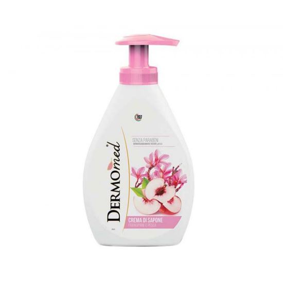Sapun lichid cu pompita Dermomed, Frangipane e Pesca, 1000 ml
