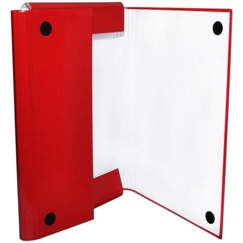 Mapa din carton solid OFFICE Products, cu burduf 40 mm si inchidere cu arici, bordo