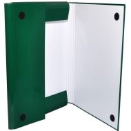 Mapa din carton solid OFFICE Products, cu burduf 40 mm si inchidere cu arici, verde