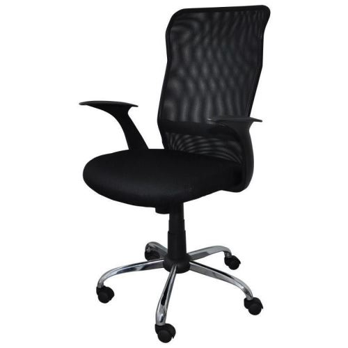 Scaun de birou OFFICE Products "Rodos", ergonomic, mesh + piele eco, negru