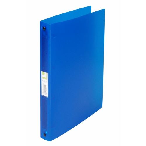 Caiet mecanic Q-CONNECT A4, 31 mm, 4 inele de 25 mm, coperti flexibile din plastic, albastru