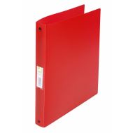 Caiet mecanic Q-CONNECT A4, 31 mm, 4 inele de 25 mm, coperti flexibile din plastic, rosu