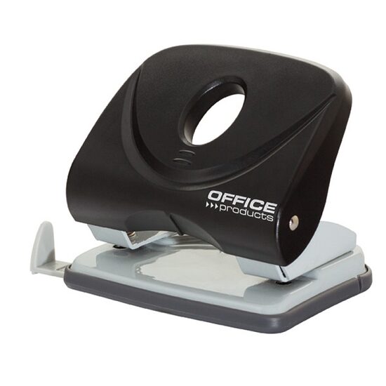 Perforator OFFICE Products din plastic si metal, 30 coli, negru