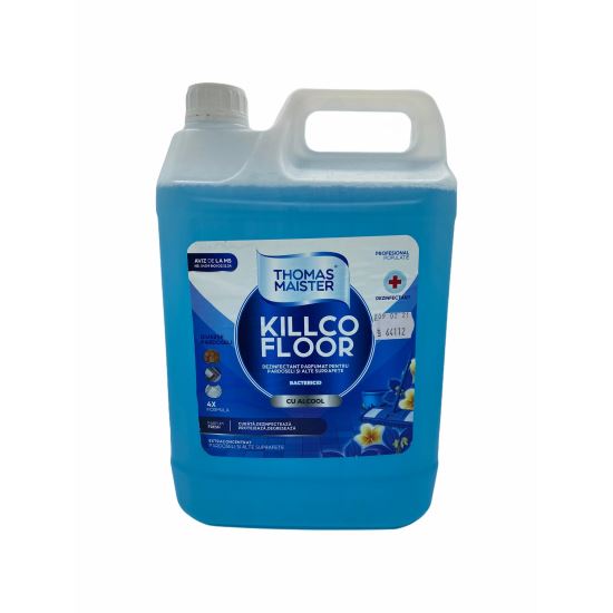 Detergent dezinfectant pardoseli KILLCOFLOOR, parfumat, canistra 10 Litri, avizat MS