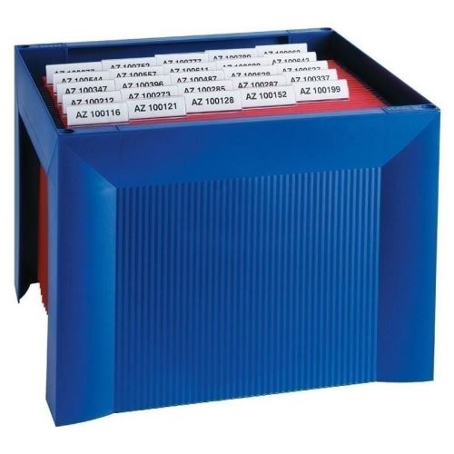 Suport dosare suspendabile HAN Karat pentru 35 dosare, 360 x 320 x 264 mm, albastru