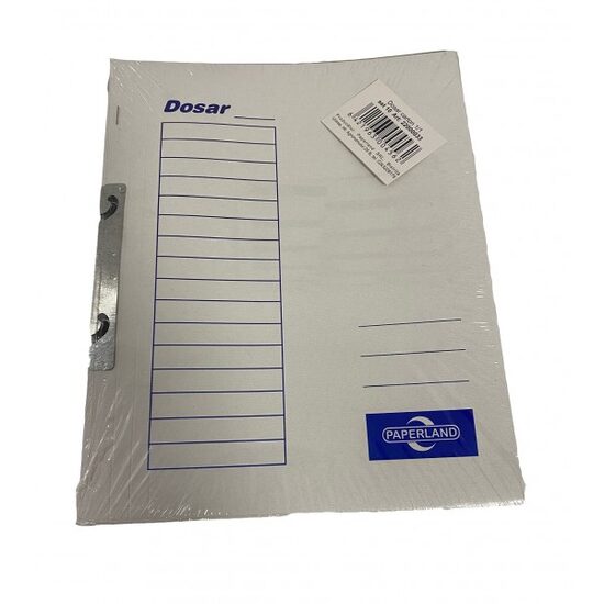 Dosar din carton de incopciat cu gheare PAPERLAND, coperta 1/1, 10 buc/set
