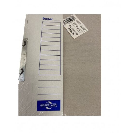 Dosar din carton de incopciat cu gheare PAPERLAND, coperta jumate 1/2, 10 buc/set