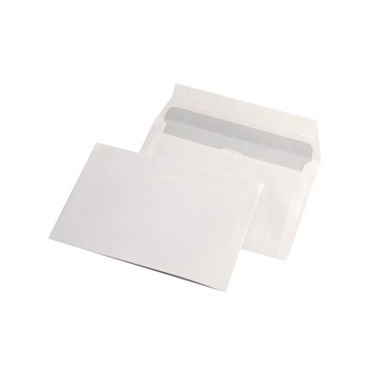 Plic hartie alba GPV format C6 (114 x 162 mm) siliconic, cutie de 1000 bucati