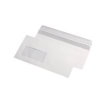 Plic hartie alba GPV format DL (110 x 220 mm) cu fereastra stanga, autoadeziv, cutie de 1000 bucati