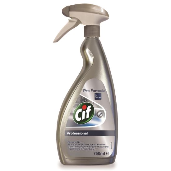 Solutie de curatat inox si otel Cif Diversey Stainless Steel, pulverizator, 750 ml