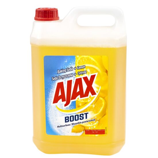 Detergent pardoseli universal AJAX, 5 Litri, Lemon Soda, canistra