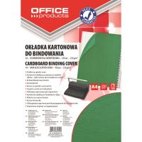 Coperta din carton OFFICE Products pentru indosariere, A4, 250 gr, 100 buc/set, verde