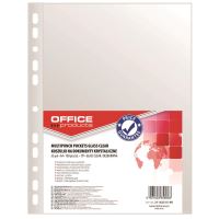 Folie protectie OFFICE Products, A4, cristal, 55 microni, 100 file/set