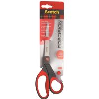 Foarfeca metalica Scotch® 3M Precision (1448), 20.5 cm, rosu/gri