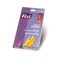 Manusi menaj Fixi pentru uz casninc si gradinarit, marimea L, galbene, 2 buc/set