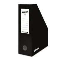 Suport vertical din carton DONAU, cotor 100 mm, carton lucios 390 gr/mp, negru