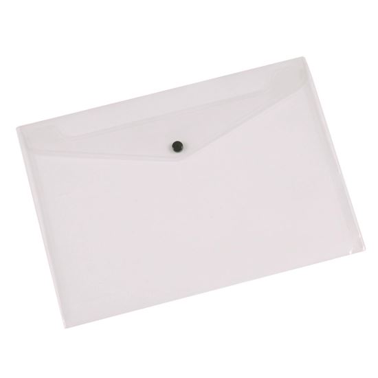 Mapa din plastic Q-CONNECT cu capsa, A3, 460 x 325 mm, 180 microni, transparent