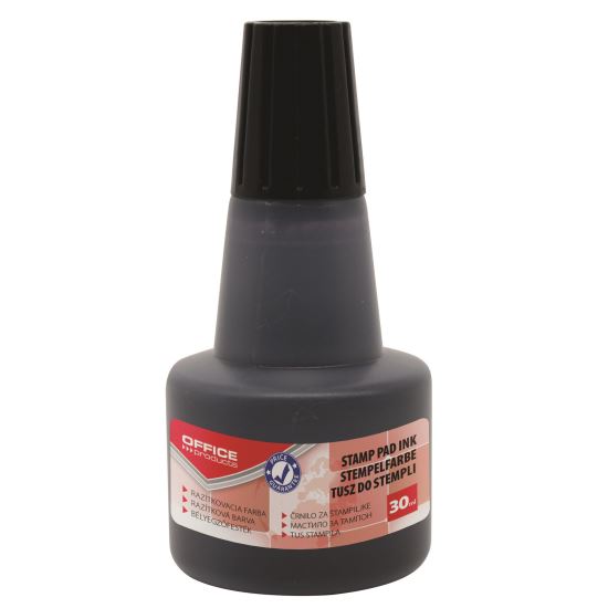 Tus pentru stampila OFFICE Products, cu picurator, 30 ml, negru