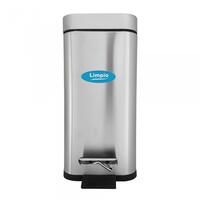 Cos din inox Soft-Close cu pedala, 5 Litri, 280 x 140 x 300 mm