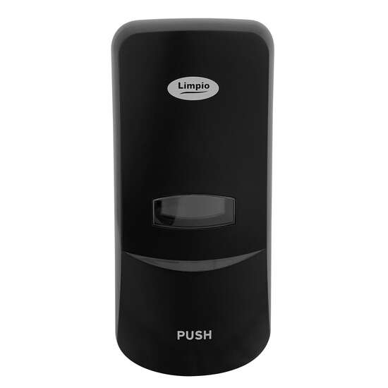 Dozator manual Limpio, pentru sapun/dezinfectant, ABS plastic, 114 x 104 x 249 mm, 1 Litru, negru
