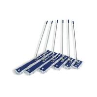 Mop plat microfibra cu suport si coada Eco, 60 x 16 cm, dreptunghiular, coada de 120 cm