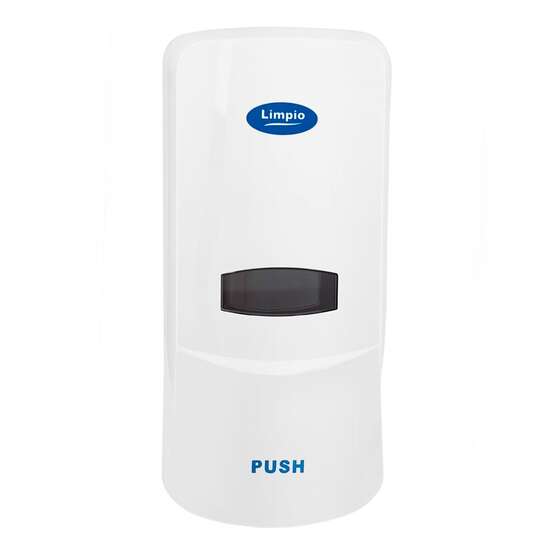 Dozator manual Limpio, pentru spuma, ABS plastic, 114 x 104 x 249 mm, 1 Litru, alb