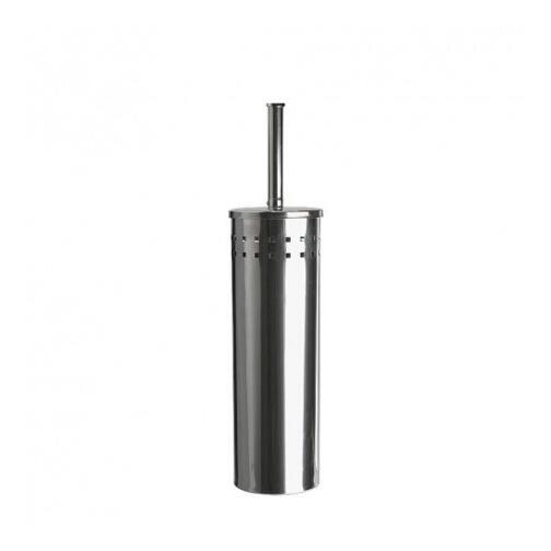 Perie wc cu coada de inox + suport inox rotund